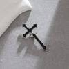 Dark Punk Alloy Cross Sword Geometric Exaggerated Retro Personality Earrings For Women