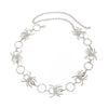 Dark Punk Spider Waist Chain With Hollow Circular Links Single Loop Design And Lobster Clasp Alloy Body Chain For Women