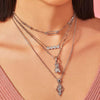 Dark Wind Jewelry With Sun Eyes Moon Totem Stainless Steel And Titanium Steel Necklace And Earrings Electroplated