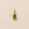 December Birthstone Pendant With Movable Buckle Copper Geometric Electroplated Diy Simple Pendant
