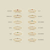 December Birthstone Ring Stainless Steel Geometric Electroplating Women's