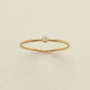 December Birthstone Ring Stainless Steel Geometric Electroplating Women's