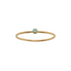 December Birthstone Ring Stainless Steel Geometric Electroplating Women's