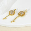 Decompression Rotary Key Jewelry Pendant Accessories Copper Electroplated Cartoon Style