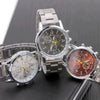 Decorative Fake Steel Band Watch Round Dial Alloy Casual Sports General Style