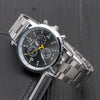 Decorative Fake Steel Band Watch Round Dial Alloy Casual Sports General Style