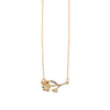 Decorative Flower Pendant Necklace Titanium Steel Copper Animal Zodiac Electroplated