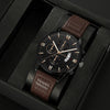 Decorative Men's Belt Watch Stainless Steel Strap And Case Round Dial Business Style