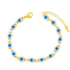 Fashion Geometric Copper 18k Gold Plated No Inlaid Bracelets In Bulk