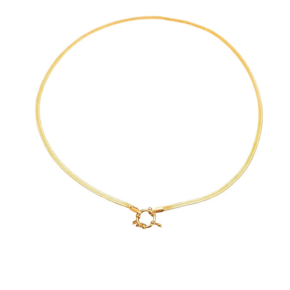 Denim Pendant Necklace Titanium Steel Electroplated 18K Gold Color Fruit Love Sun Style