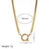 Denim Pendant Necklace Titanium Steel Electroplated 18K Gold Color Fruit Love Sun Style