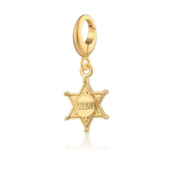 Denim Series Stainless Steel Geometric Pendant With Vacuum Plated 18K Gold Color