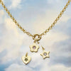 Detachable Accessories Kaleidoscope Heart Star Elements 225 Silver Titanium Steel Electroplated Unisex