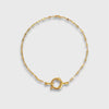 Detachable Sailor Style Geometric Titanium Steel Oven Vacuum Plated Bracelet For Women