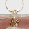 Detachable Sailor Style Geometric Titanium Steel Oven Vacuum Plated Bracelet For Women