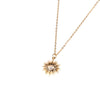 Devil's Eye Inlaid Zircon Copper Pendant Necklace With 18K Gold Plated Ochain For Women