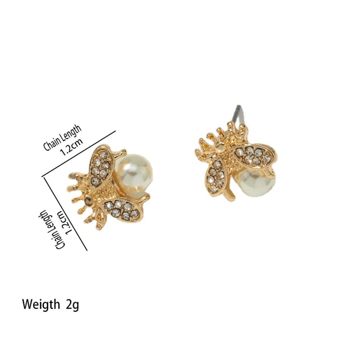 Fashion Plating Alloy Artificial Gemstones Earrings