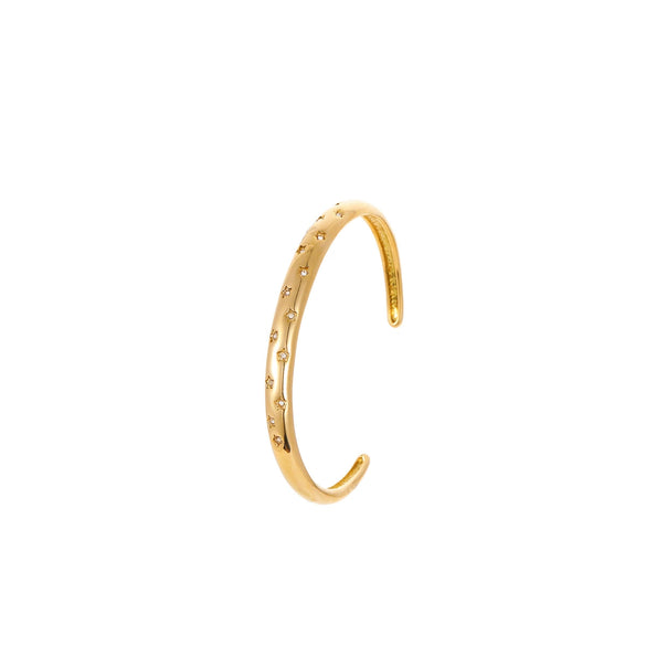 Diamondencrusted Titanium Steel And Stainless Steel Bracelet Geometric Pattern Electroplated Women's Fashion Hand Jewelry