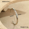Diamondencrusted Titanium Steel And Stainless Steel Bracelet Geometric Pattern Electroplated Women's Fashion Hand Jewelry