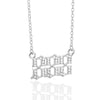 Digital Necklace With Angel Pattern Copper Pendant And O Chain Electroplated For Men And Women Couple
