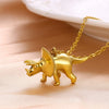 Dinosaur Pendant Titanium Steel Hiphop Men's Necklace Electroplated Jewelry