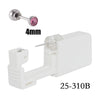 Disposable Ear Piercing Device 316L Stainless Steel Geometric Style Electroplated Unisex