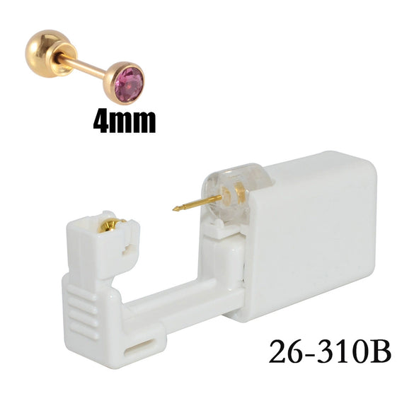 Disposable Ear Piercing Device 316L Stainless Steel Geometric Style Electroplated Unisex