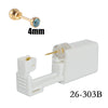 Disposable Ear Piercing Device 316L Stainless Steel Geometric Style Electroplated Unisex