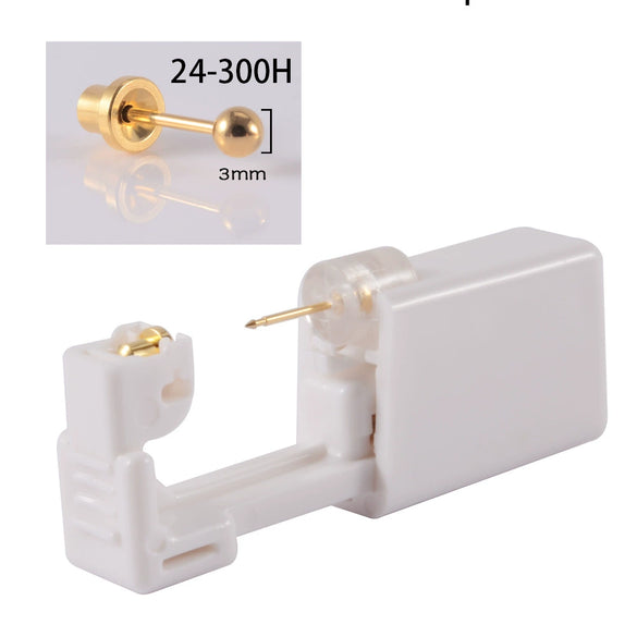 Disposable Ear Piercing Device 316L Stainless Steel Semicircle Diamond Low Pain Puncture Tool