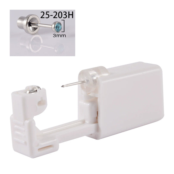 Disposable Ear Piercing Device 316L Stainless Steel Semicircle Diamond Low Pain Puncture Tool