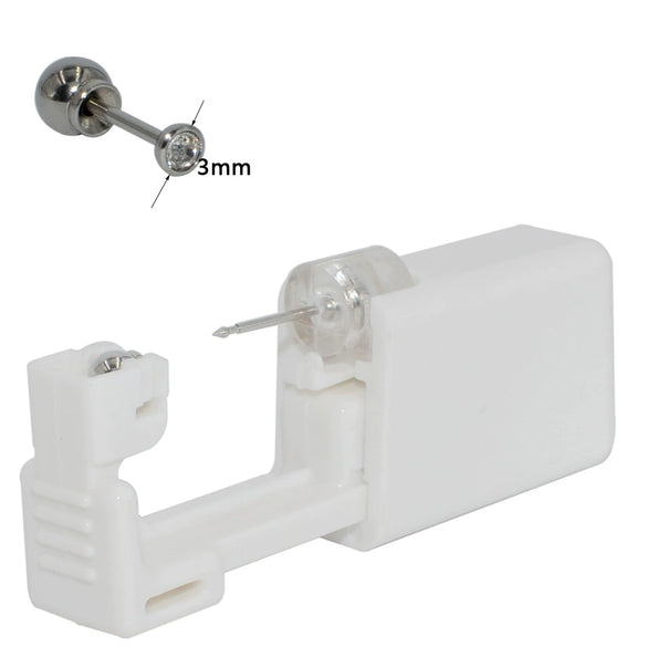 Disposable Ear Piercing Tool Buckle Ear Piercing Device Gold Plated 316L Stainless Steel Geometric Style Ear Stud