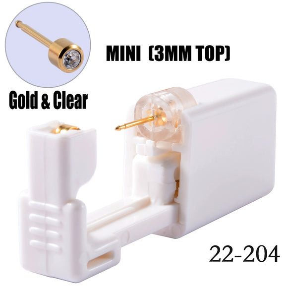 Disposable Lowpain Ear Piercing Gun 316L Stainless Steel Geometric Electroplated Ear Piercing Tool