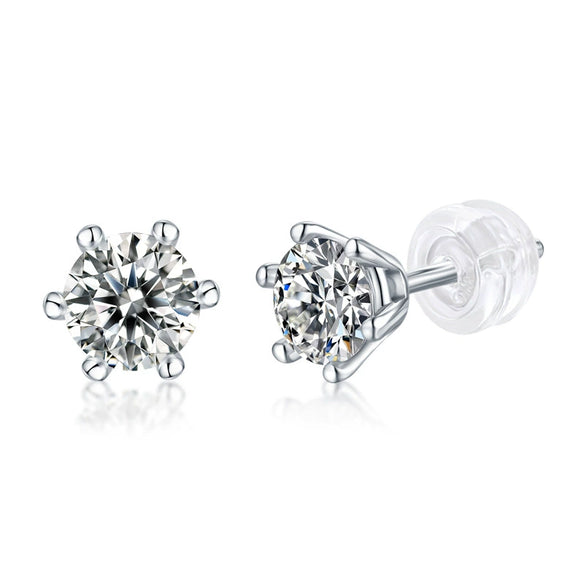 Distinctive 925 Silver Sunflower Earrings Set With Diamonds For Women