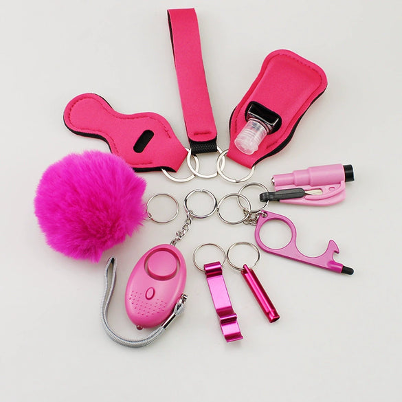 Diving Cloth Selfdefense Keychain Set