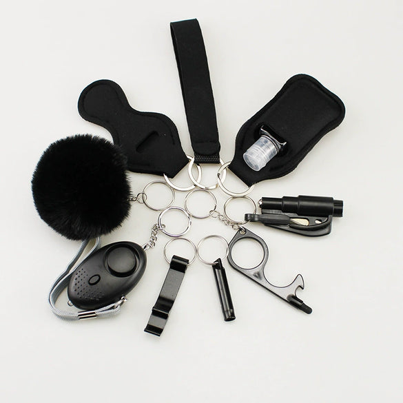 Diving Cloth Selfdefense Keychain Set
