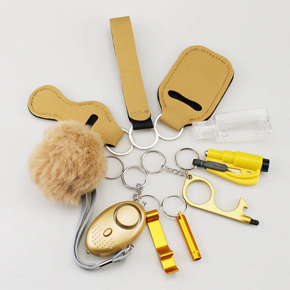 Diving Cloth Selfdefense Keychain Set