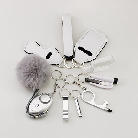 Diving Cloth Selfdefense Keychain Set