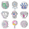 Diy Accessories Bracelet Silver Plated Flat Bead Fourleaf Clover Tree Of Life Dripping Oil Design