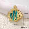Diy Accessories Copper Gold Plated Ocean Series Animals Starfish Shell Goldfish Mermaid Tail Dripping Oil Pendant