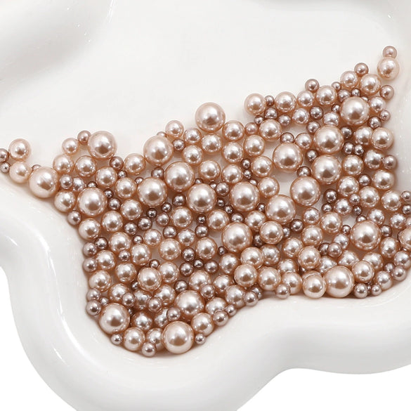 Diy Accessories Imitation Pearl Round Beads For Macaron Cosmetic Case Decorative Handmade