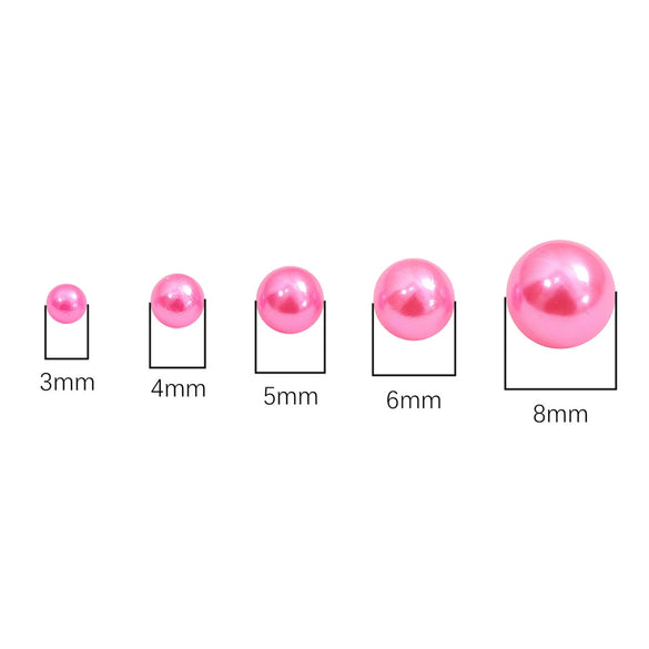 Diy Accessories Imitation Pearl Round Beads For Macaron Cosmetic Case Decorative Handmade