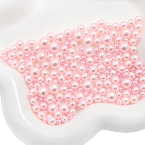 Diy Accessories Imitation Pearl Round Beads For Macaron Cosmetic Case Decorative Handmade