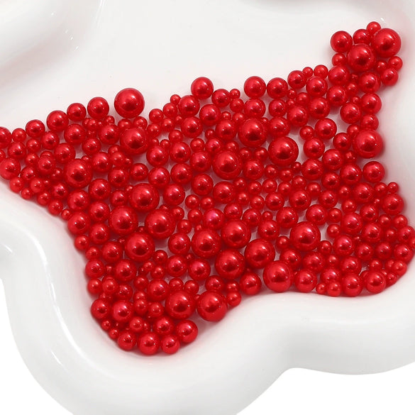 Diy Accessories Imitation Pearl Round Beads For Macaron Cosmetic Case Decorative Handmade