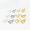 Diy Accessories Pendant Buckle Gold Plated With Hanging Melon Seed Buckle Tray Buckle Jade Hanging Clip Buckle Half Hole Bead Holder Electroplated