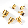 Diy Accessories Stainless Steel Hanging Bell Flared Round Rope Buckle Elastic Band Adjustment Buckle With Totem Pattern And Electroplating Process
