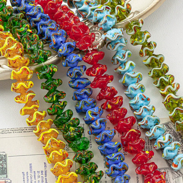 Diy Beaded Bracelet Jewelry Accessories Glass Glazed Lampwork Lantern Wave Ufo Skirt Girl Beads