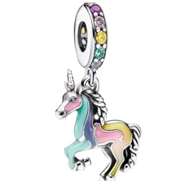 Diy Beads Metal Trojan Horse Totem Electroplating Accessories For Bracelet