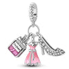 Diy Beads Metal Trojan Horse Totem Electroplating Accessories For Bracelet