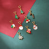 Diy Christmas Bracelet And Necklace Accessories With Stainless Steel Christmas Tree Snowflake Bell And Dripping Oil Design
