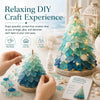 Diy 3D Sea Glass Christmas Tree Resin Ornament Kit With Seashell Pearl Design Glowing Night Light And Handmade Desktop Decoration